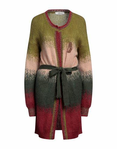 Dimora Woman Cardigan Dark green Acrylic, Mohair wool, Polyamide Cover