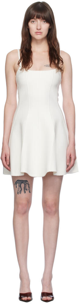 Fleur du Mal White Flared Minidress Cover