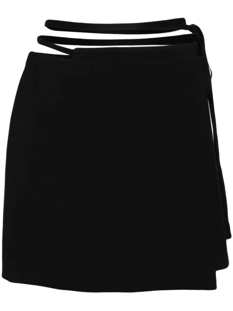 Sportmax asymmetric wrap mini skirt - Black Cover