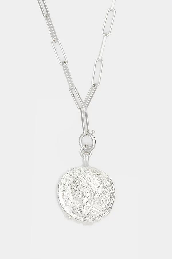 Deux Lions Jewelry Sophia Charm Necklace in Silver Cover