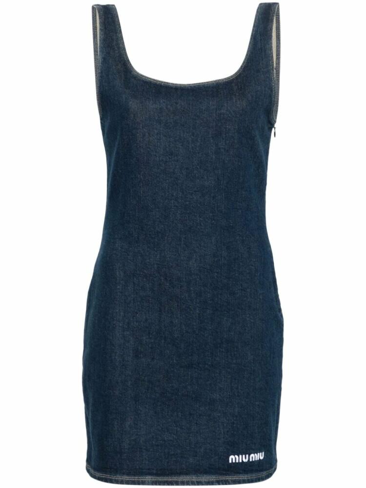 Miu Miu denim mini dress - Blue Cover