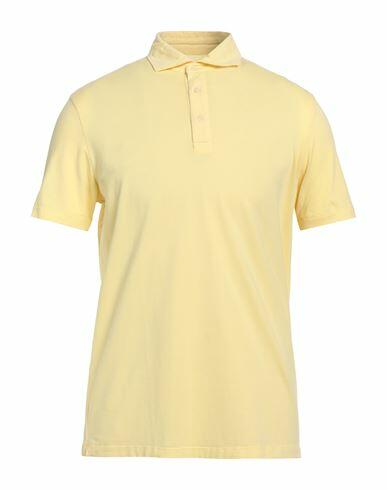 Altea Man Polo shirt Light yellow Cotton, Elastane Cover