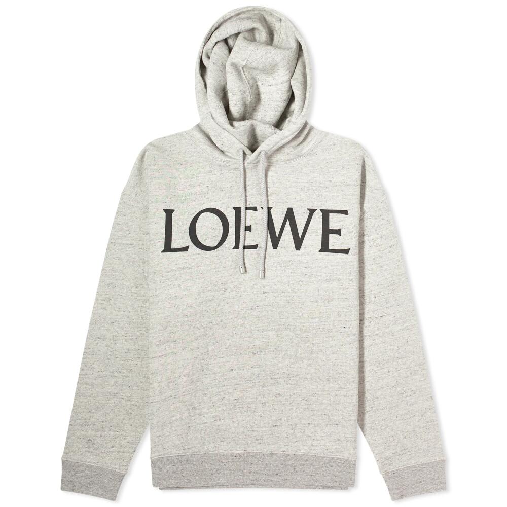 Loewe Men's Logo Hoodie in Grey Melange Cover