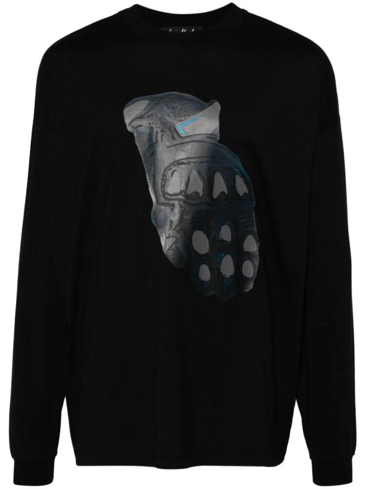 MSGM x Tiago Alexandre graphic-print T-shirt - Black Cover