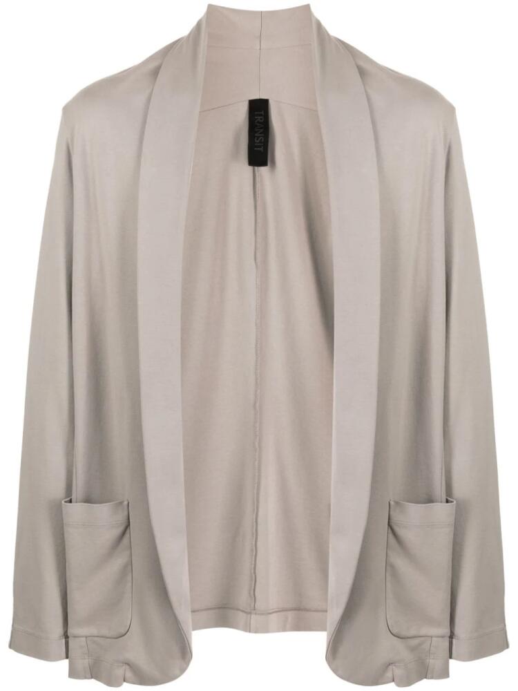 Transit shawl-lapels open-front blazer - Grey Cover