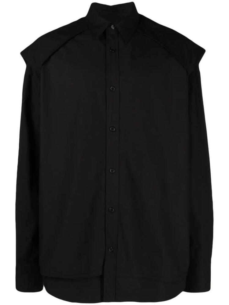 Juun.J layered cotton shirt - Black Cover