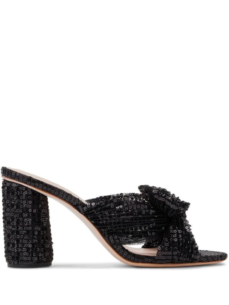 Loeffler Randall Penny 90mm sequinned mules - Black Cover