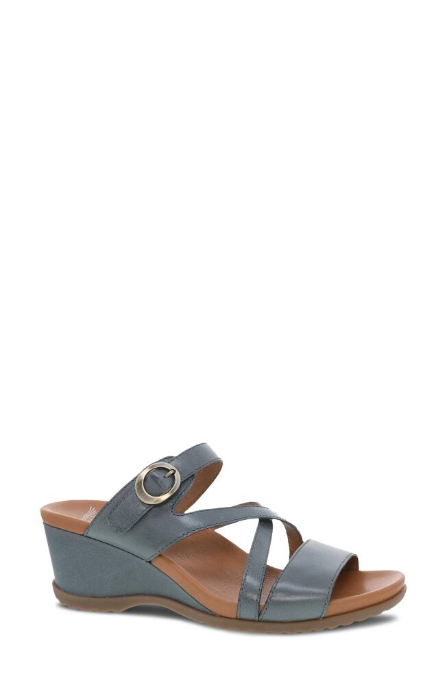 Dansko Ana Wedge Sandal in Denim Cover