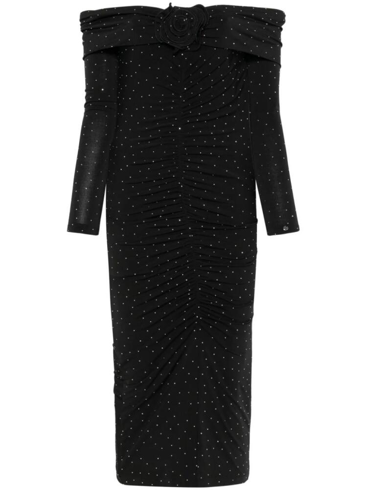 NISSA crystal-embellished midi dress - Black Cover