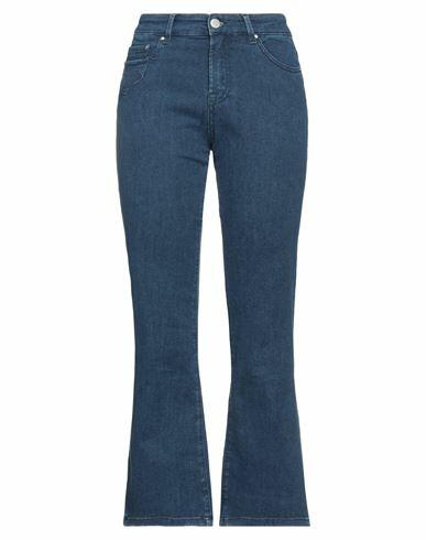 Gems Woman Jeans Blue Cotton, Organic cotton, Elastomultiester, Elastane Cover