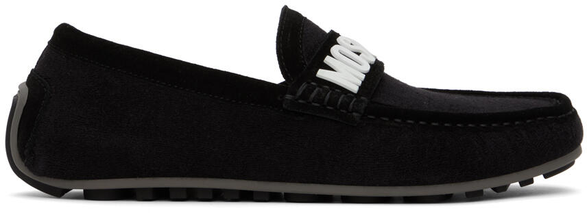 Moschino Black Drivers Loafers Cover