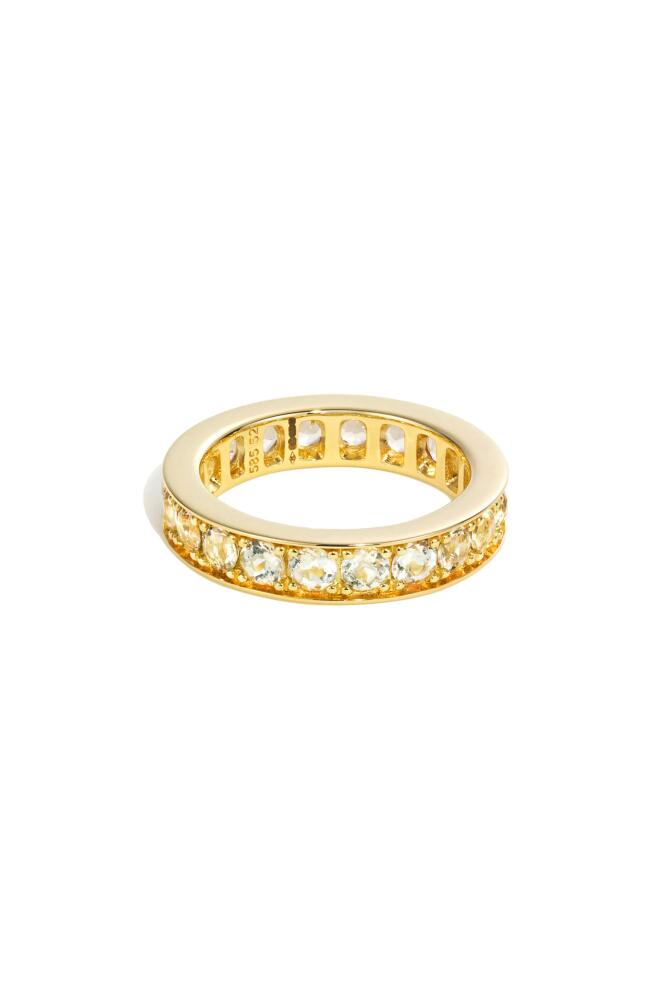 BY PARIAH Prasiolite Eternity Ring in Gold Cover