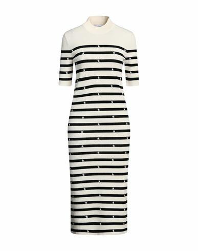 Red Valentino Woman Midi dress Black Viscose, Polyester Cover