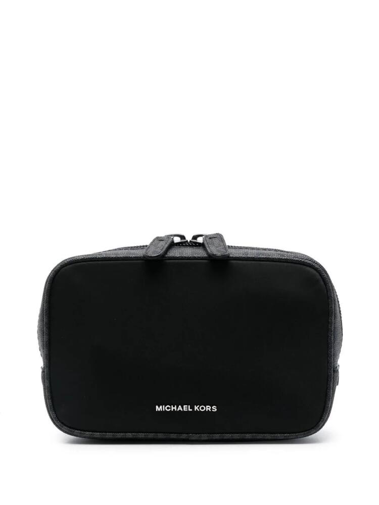 Michael Kors Brooklyn nylon zip pouch - Black Cover