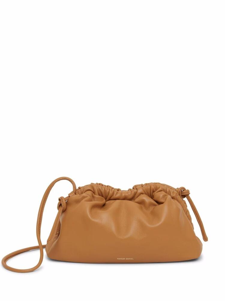 Mansur Gavriel Mini Cloud leather clutch bag - Brown Cover