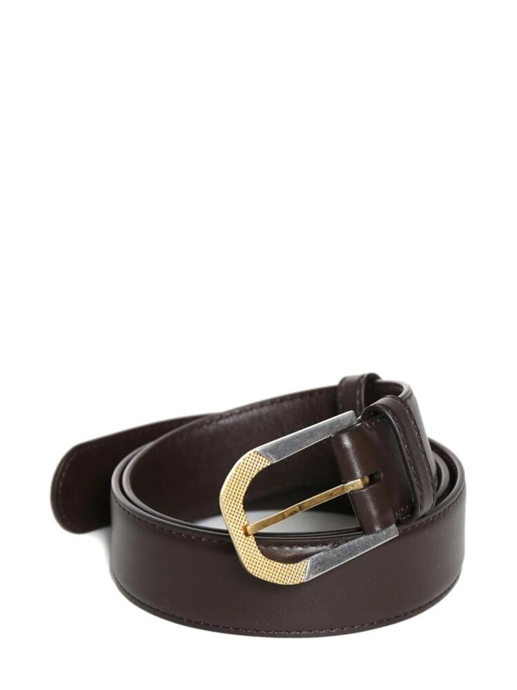 The Row leather belt - Brown Cover