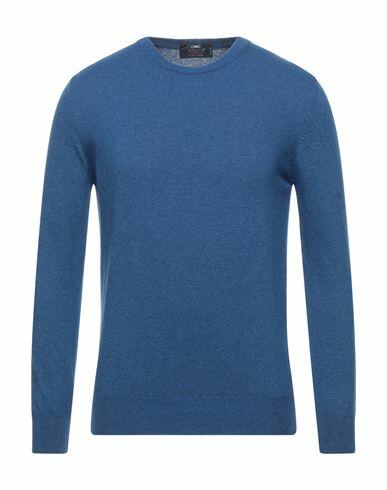 Giulio Corsari Man Sweater Blue Wool, Viscose, Polyamide, Cashmere Cover