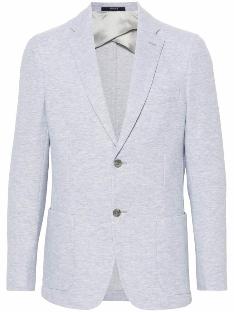 Boggi Milano single-breasted cotton blazer - Grey Cover