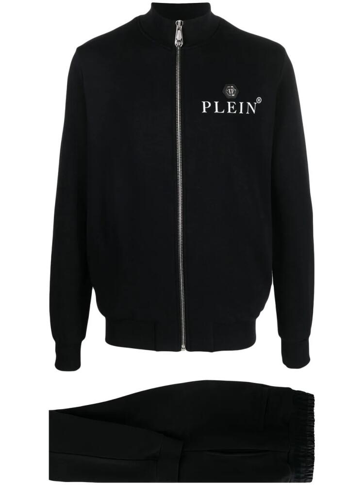 Philipp Plein logo-print zip tracksuit - Black Cover