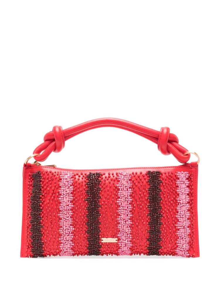 Cult Gaia Hera Nano beaded tote bag - Red Cover