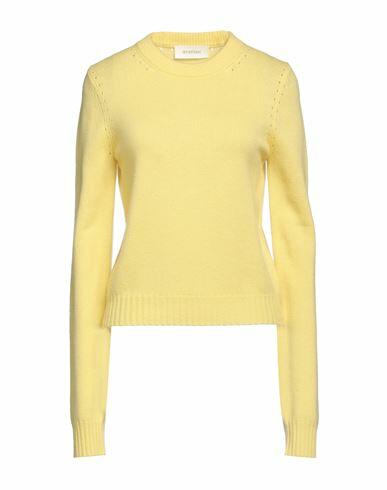 Sportmax Woman Sweater Yellow Wool, Cashmere Cover