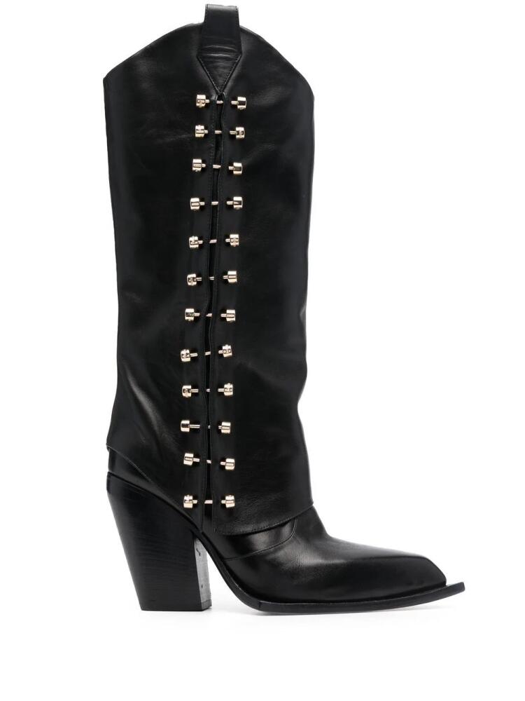 HARDOT pointed-toe western boots - Black Cover