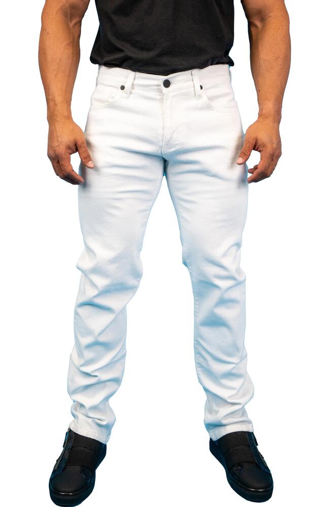 Maceoo Athletic Fit Stretch Jeans in White Cover