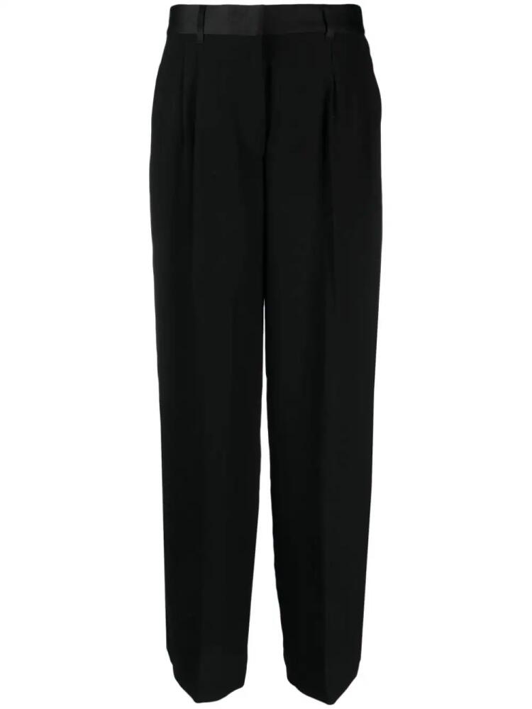 DKNY pleat-detail wide-leg trousers - Black Cover