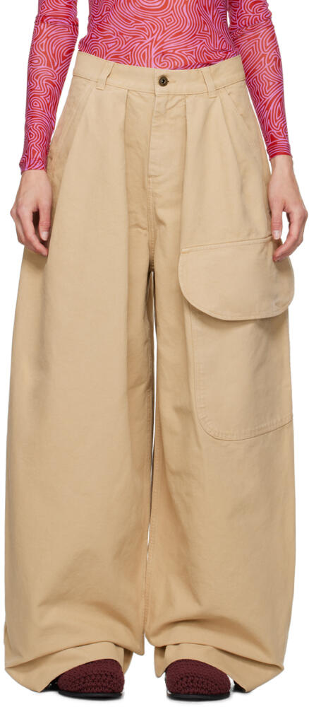 JW Anderson Beige Cargo Trousers Cover