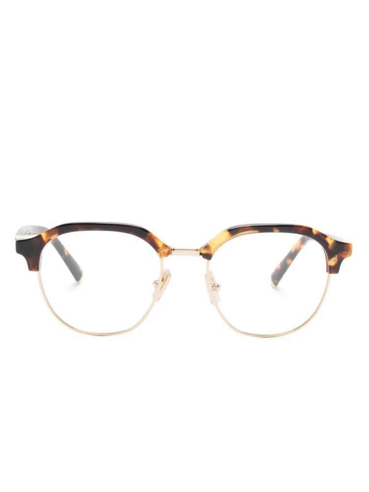 Miu Miu Eyewear Clubmaster-frame glasses - Brown Cover