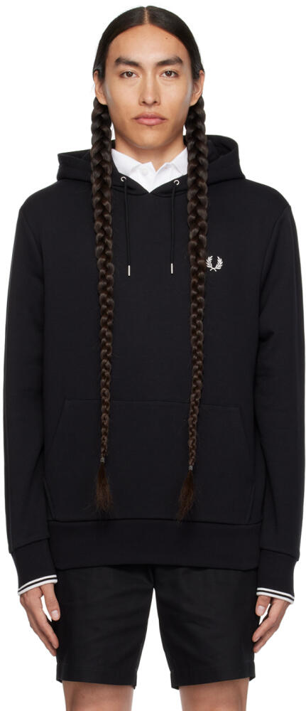 Fred Perry Black Tipped Hoodie Cover