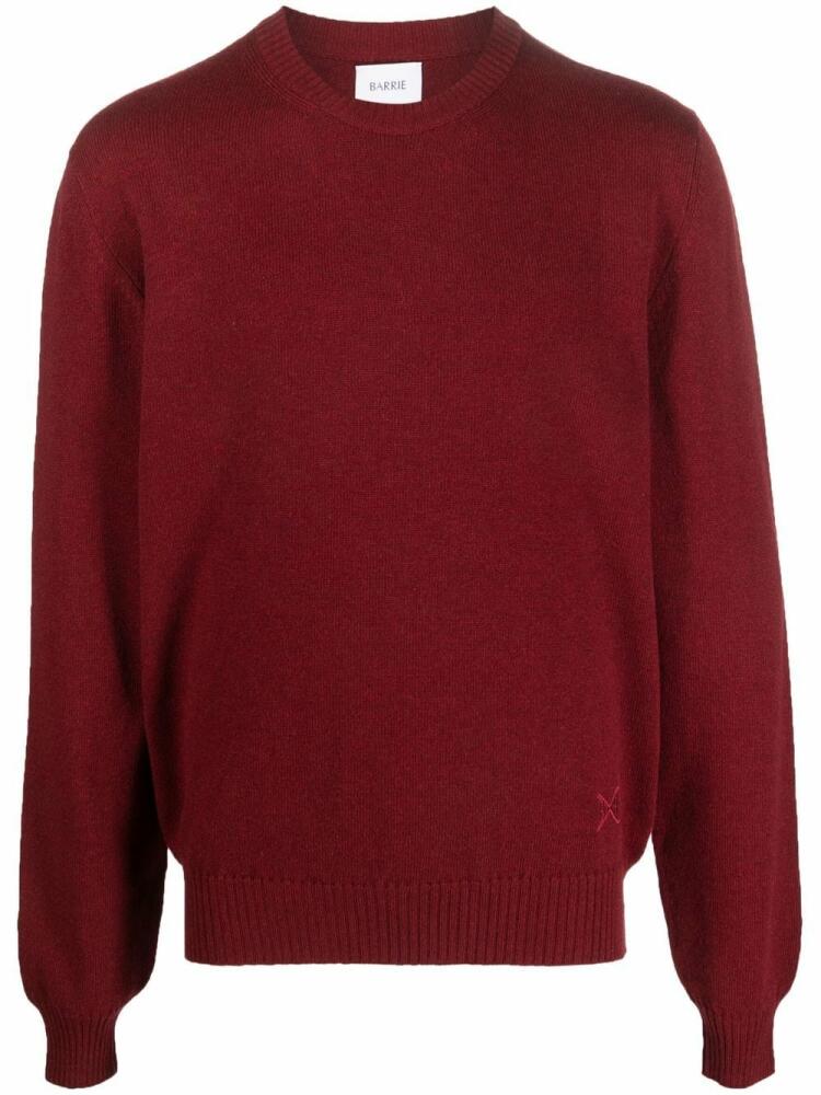 Barrie round neck cashmere sweater - Red Cover