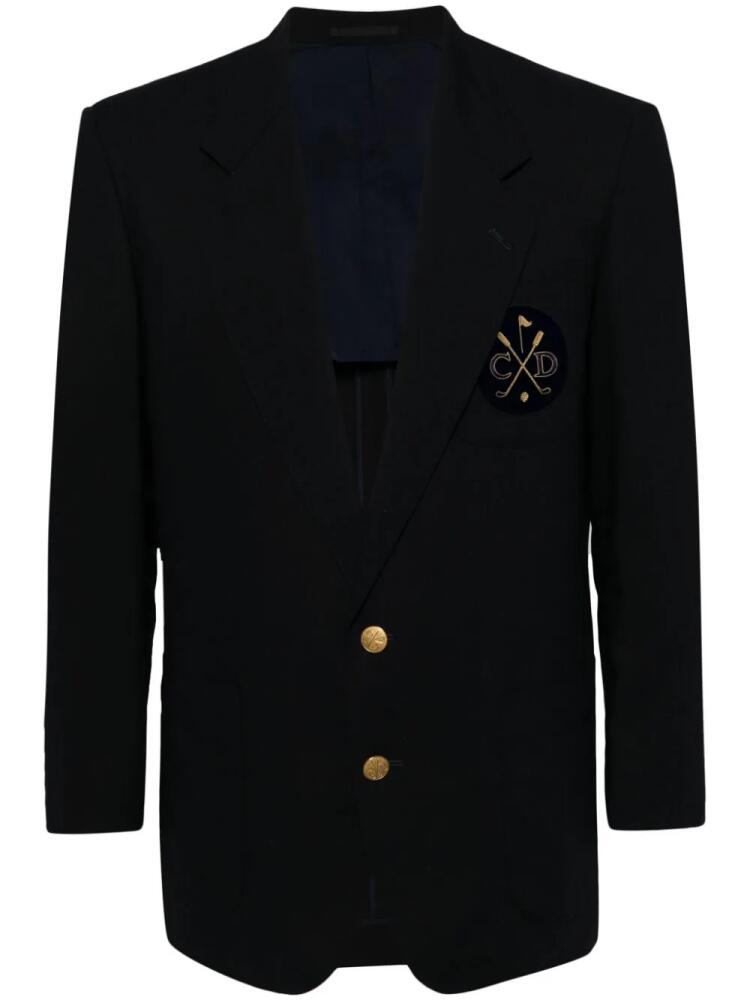 Christian Dior Pre-Owned 1990-2000s single-breasted wool blazer - Blue Cover