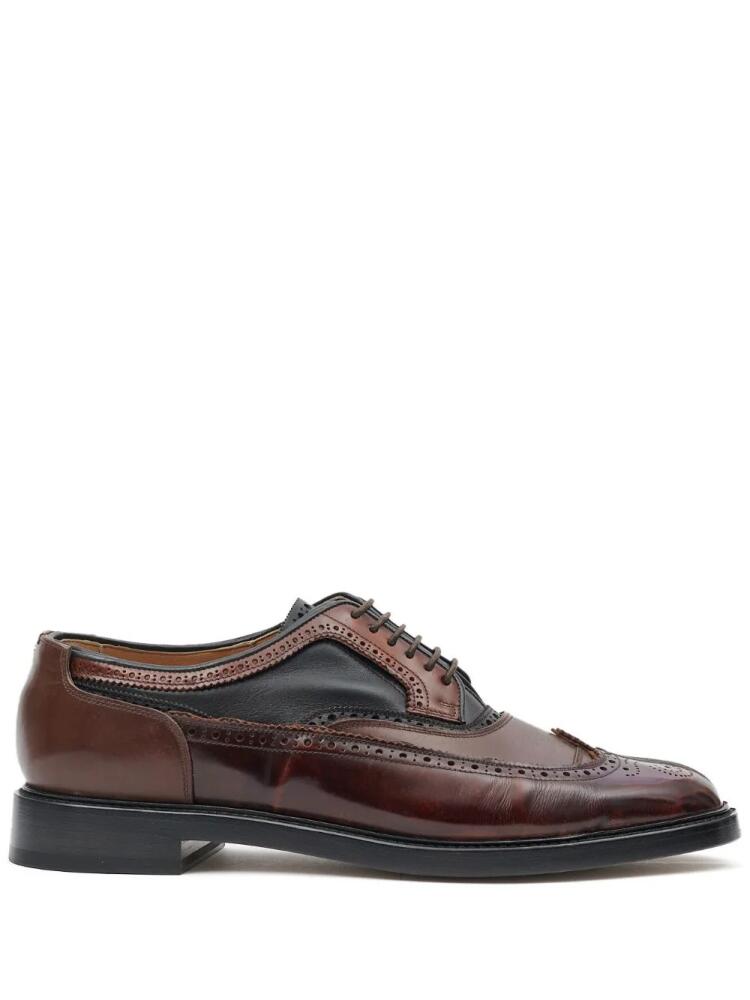 Maison Margiela Tabi leather brogues - Brown Cover