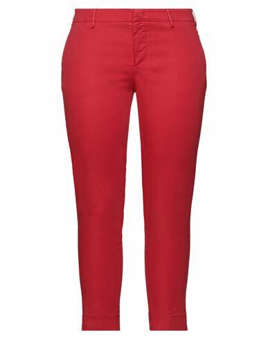 Pt Torino Woman Pants Red Cotton, Lyocell, Elastane Cover