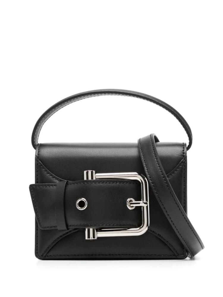 Osoi Brocle buckle-detail leather mini bag - Black Cover