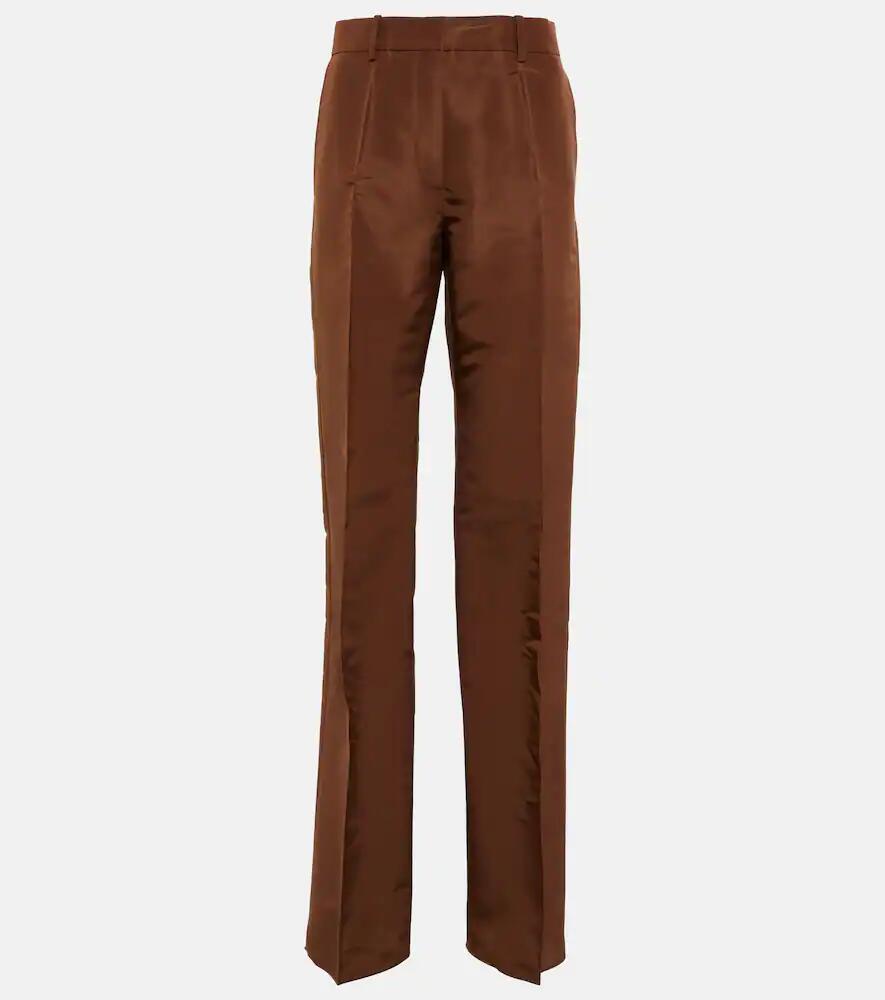 Valentino High-rise silk pants Cover