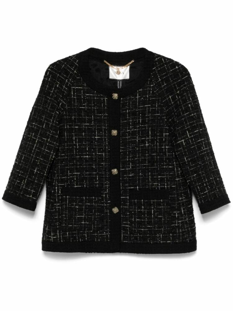 NISSA bouclé single-breasted jacket - Black Cover