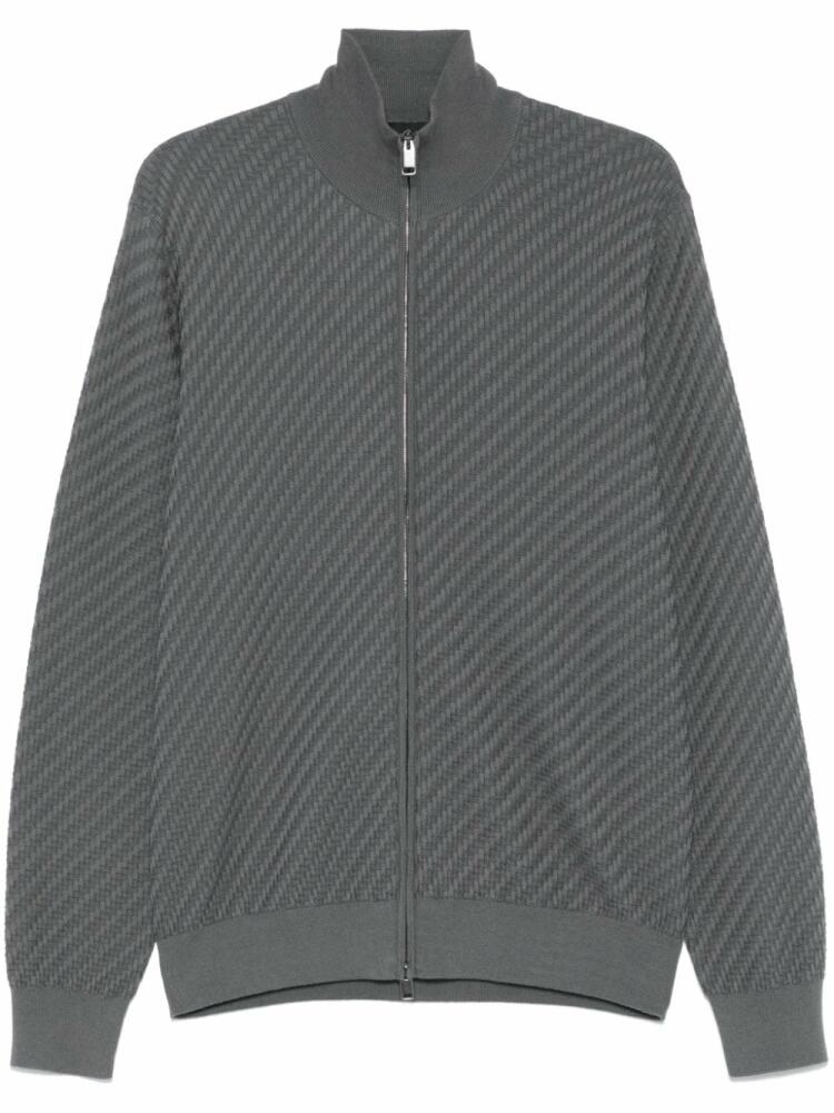 Brioni textured cardigan - Grey Cover