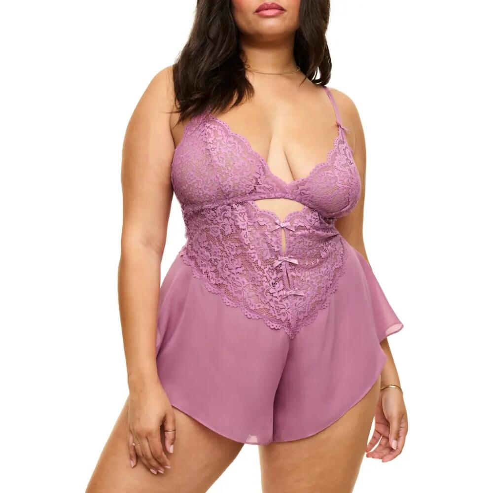 Adore Me Odessa Romper Lingerie in Medium Purple Cover