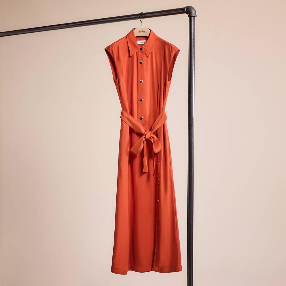 Coach Restored Long Shirt Dress With Side Slit Cover