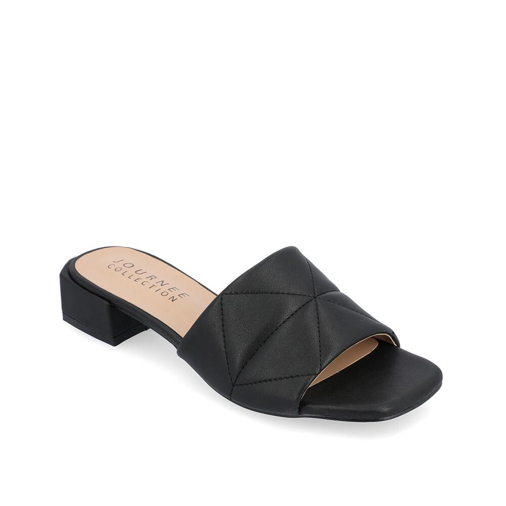 Journee Collection Elidia Slide Sandal | Women's | Black Cover