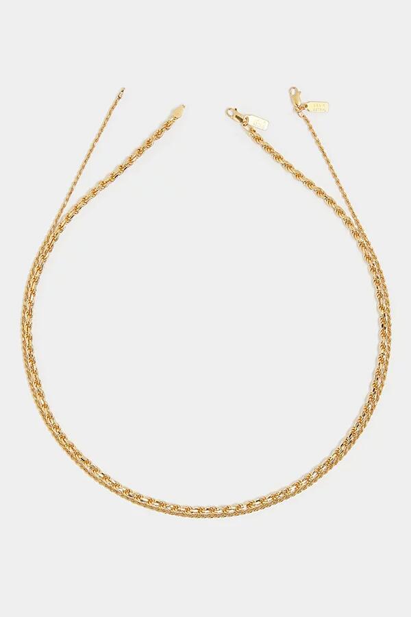 Deux Lions Jewelry Eternal Stack Chains Necklace in Gold Cover