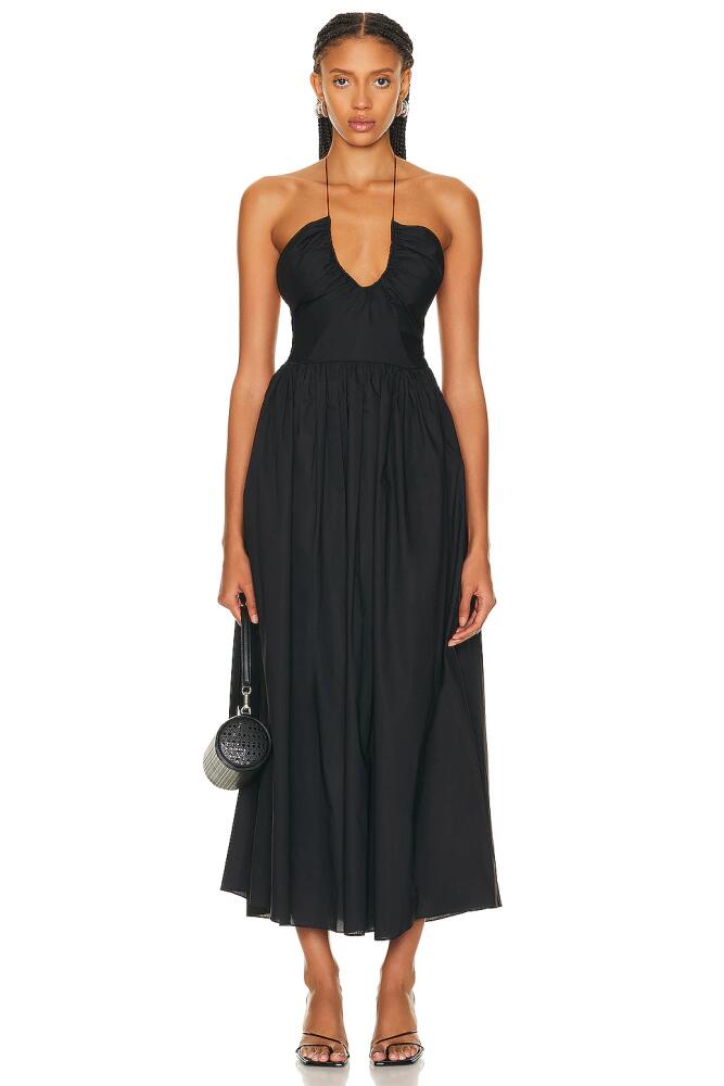 Matteau Drawcord Halter Sun Dress in Black Cover