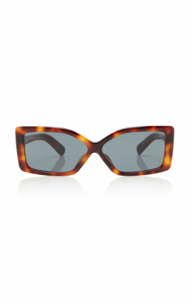 Jacquemus - Rectangle-Frame Acetate Sunglasses - Brown Cover