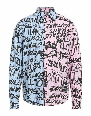 Versace Jeans Couture Man Shirt Pink Cotton Cover