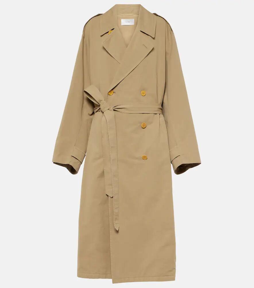 The Row Montrose cotton and linen trench coat Cover