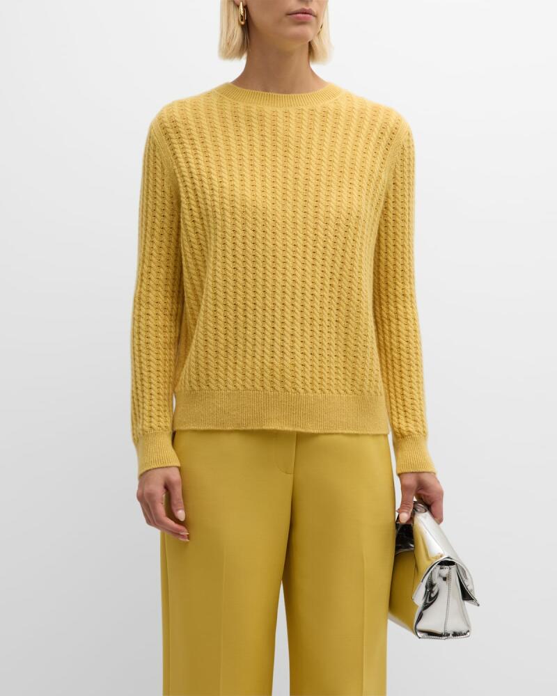 Lafayette 148 New York Cable-Knit Cashmere Sweater Cover