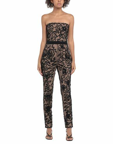 Moschino Woman Jumpsuit Black Polyamide, Silk Cover