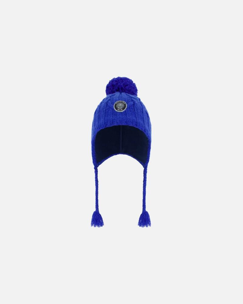 Deux par Deux Boy's Peruvian Knit Hat Royal Blue in Princess Blue Cover